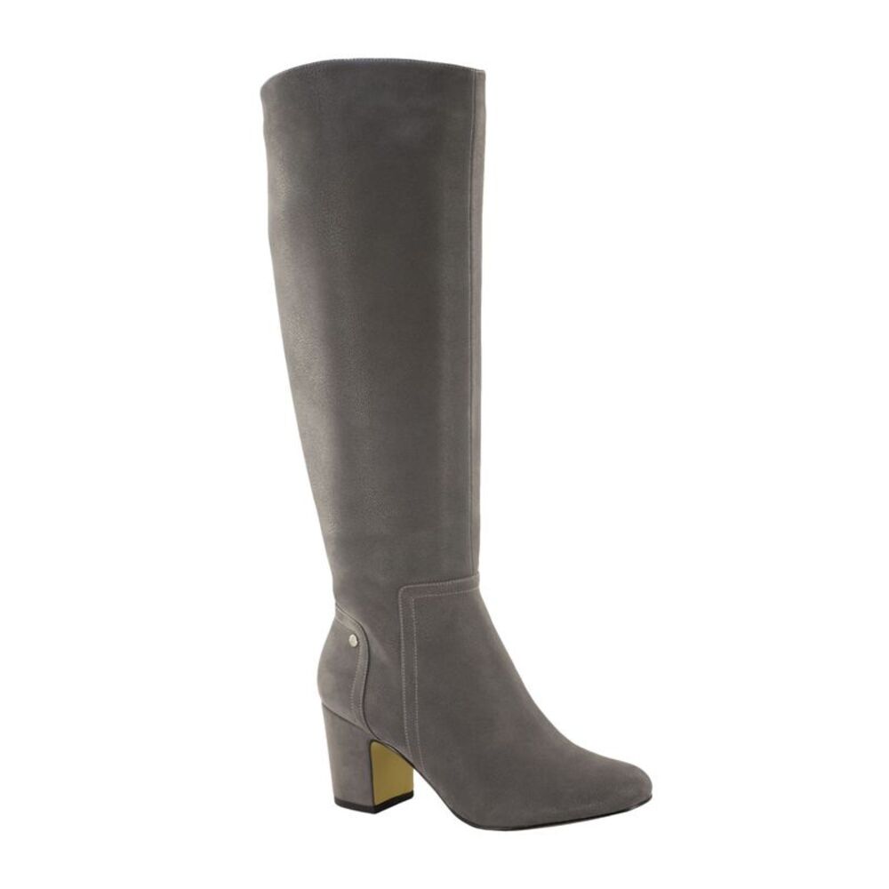 BELLA VITA Womens Gray Metal Stud Accents Flex Gore Kassidy Ii Boots 6 M
